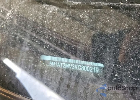 2019 Nissan Rogue S z USA, uszkodzony, nr VIN 5N1AT2MV3KC800219